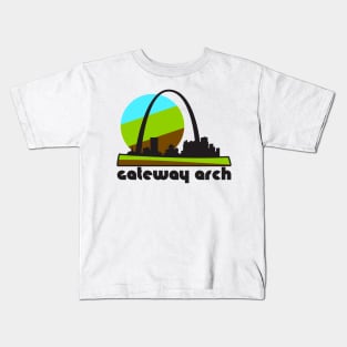 Retro Gateway Arch ))(( Tourist Souvenir National Park Design Kids T-Shirt